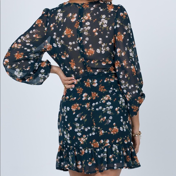 Princess Polly Teal Meral Mini Dress 6 - Picture 3 of 15